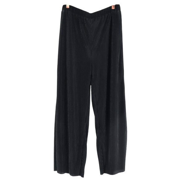 Molly Bracken Le Soir Amelie Pants Womens L Black Minimalist Mod Avant-Garde NWT - Picture 1 of 9